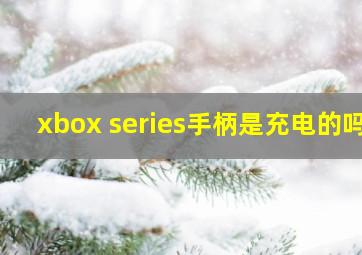 xbox series手柄是充电的吗